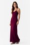 Women's Cross-Back Strap Long Sandy Dress - Cherry - 3