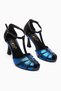 Mian Genuine Leather Blue Belt Detailed Buckle Women's Heeled Shoes - 5
