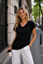 Women's Black T-Shirt - 5