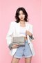 Beige Flotter Leather Women's Crossbody Bag 01Wb5020
