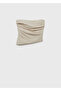 Asymmetrical Strapless Blouse - 3