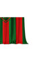 Red Green Double Winged Children's Room Background Curtain - 2