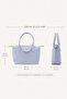 Bag Women's Shoulder Bag Handbag Crossbody Leather Mini Bag Small Nora Blue - 2