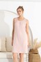 Combed Cotton Wide Strap Dress with Lace Detail - 2