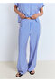 Straight Cut Trousers with Stripes - 6