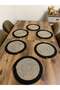 6 Pieces 33x33 Charger Jute, Ameriken Serving, Table Cloth, Charger Gift, Dowry Presentation - 3