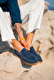 Rose Blue Genuine Leather Suede Loafer - 2