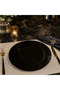 Mica Luxury Plastic Plate Black Mica Plate 23 Cm 6 Pieces - 2