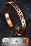 Men's Women's Copper Bracelet - Chain Engraved Metal Box Quartz