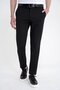 Comfort Fit Comfortable Fit Side Pocket Cotton Textured Black Trousers P 1219
