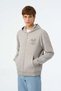 Tennis Club Soft Fleece Zip-Up Hoodie - Gray Melange - 3