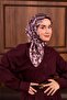 Twill Silk Scarf Purple-Purple Patterned Tok Duruşlu 90X90