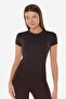 Women's Brown Round Neck Short Sleeve Modal Body 191