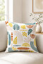 Double Sided Printed Autumn Patterned 4-Piece Combination Suede Throw Pillow Case - 7