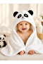 100% Cotton & Hooded Baby Bath Towel - Panda Embroidered & Towel - Soft & Water Absorbent