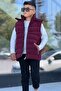 Boy's Hooded Puffer Vest - 3