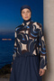 Women's Navy Blue Full Covered Hijab Swimsuit Set of 2 -070