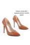 Stiletto Taba  Pointed Closed Toe 11 cm High Thin Heel New Season - 2
