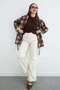 Plaid Patterned Belted Trench Coat - 4