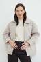 Water Wave Patterned Oversized Buttoned Coat