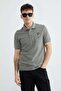 Lion Embroidered Polo Collar T-Shirt - 3