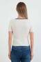 Ribbed Tie-Up Knitwear Blouse - 4