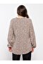 Ruffled Stand Collar Floral Long Sleeve Viscose Women's Blouse (S2) - 4