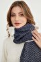Color Block Honeycomb Patterned Shawl - 5