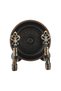 Hamam Stone Double Bubbler Copper Antique Brass Decorative Kurna Hamam Ottoman Faucet (2 Faucets 1 Hamam Stone)