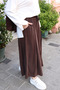 Women's Modal Cupra Elastic Waist Adjustable Lace-Up Wide Leg Loose Trousers 3207 Mink - Special Series - 4