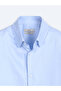 Blue Striped Regular Fit Long Woven Casual 100% Cotton Shirt - 8