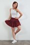 Modal Skirt with Ribbon Detail and Ruffled Shorts - 4