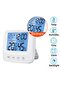 white 1pc New LCD Digital Temperature Baby Room Humidity Meter Backlight Home Indoor Electronic Hygr - 8