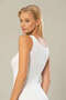 قميص Erdem White Ribbed 2105 اللون الأبيض مقاس S 402118 - 2