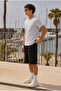 Men's Trend Crew Neck Comfortable Basic Gray T-Shirt - 5