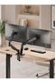 17–32" 2-Monitor Holder – Dual Monitor Arm – Spring-Assisted Full Motion – Vesa Compatible Monitor Stand - 3