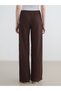 Trendlucky Women's Textured Trousers with Elastic Waist and Difference in Color - 4