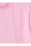 Alita City Lcw Kids Pink Short Sleeve Oval Neck Girls' T-Shirt with a Difference - 3