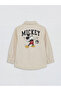 Nevavm with Difference Mickey Mouse Embroidered Boys' Shirt - 3