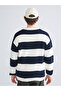 I Devrik Roba Collar Long Sleeve Striped Men's Knitwear Sweater from Freezen Store - 8