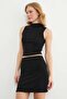 Stoned Glitter Mock Neck Blouse - 5