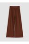 Lcw Kids Brown Wide Leg Belted Girls' Sweatpants - 2