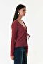 Wrapped Fabric Front Tie Cardigan - 4
