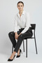 Black High Waist Genuine Leather Trousers - 4