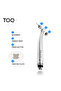 2 holes Dental E-generator LED High Speed Turbine Handpiece Push Button Ceramic Bearing Triple Spray - 2