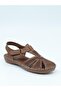 051 Walnut Genuine Soft Leather Anatomical Women's Sandals - 6