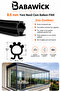 Glass Balcony Wick 8.5 mm Height 5 Meters Length Bristle Wick Alternative for Dust and Waterproofing