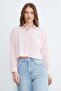 Crop Shirt with Butterfly Accessories