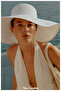 Extra Uv Protection 47 cm Wide Brim Women's Beach and Vacation Hat (Size, 57-58 cm) (Adjustable Drawstring Inside Available) - 5