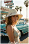 Breeze of the Past, Style of Today, Retro Foldable Straw Hat (Diameter 34, Brim 8 cm) (Inner Drawstring Available) - 6